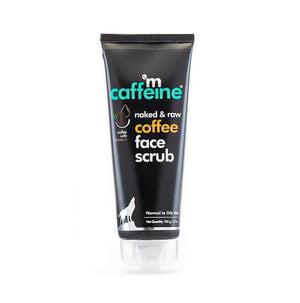 mCaffeine Naked & Raw Coffee Face Scrub with Walnut for Fresh Glow - Distacart