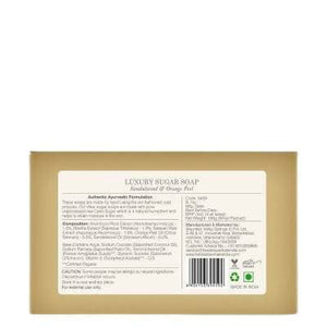 Forest Essentials Luxury Sugar Soap Sandalwood & Orange Peel - Distacart