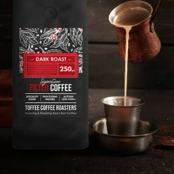 Toffee Coffee Roasters South Indian Traditional Filter Coffee - Dark Roast - Distacart