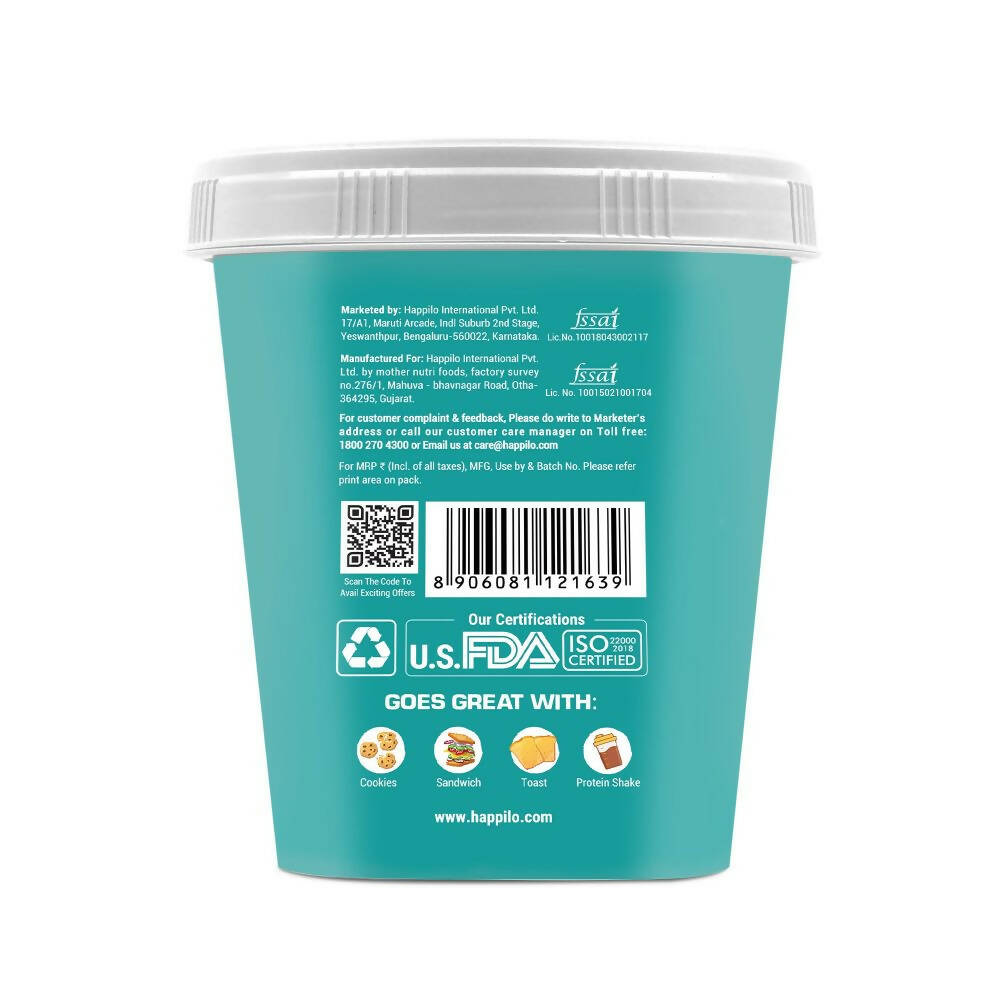 Happilo All Natural Peanut Butter Creamy-Unsweetened - Distacart