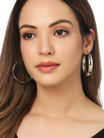 Thumbnail for NVR Women Silver Plated Hoop Earrings - Distacart