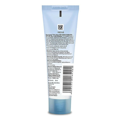 Neutrogena Ultra Sheer Sunscreen, SPF 50+ - Distacart