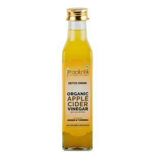 Praakritik Organic Apple Cider Vinegar With Ginger & Turmeric - Distacart