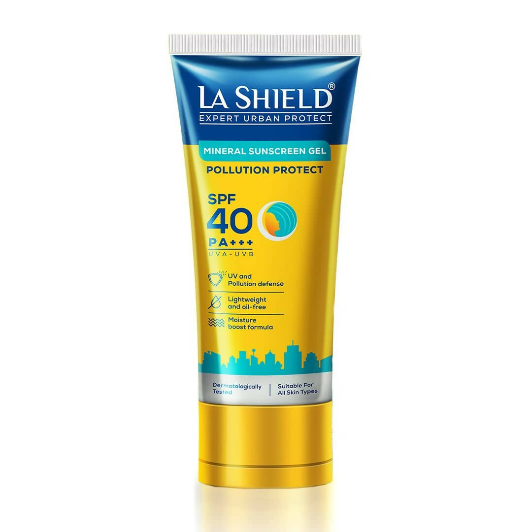 La Shield Mineral Sunscreen Gel For Pollution Protect - SPF 40 PA+++ - Distacart