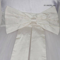 Thumbnail for Asmaani Baby Girl Half White Color Satin Knee Length Frock (AS-DRESS_22026) - Distacart