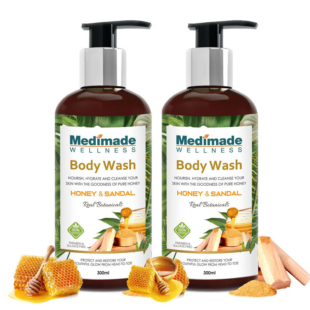 Medimade Wellness Honey & Sandal Body Wash - Distacart