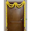 Tied Ribbons Yellow Hanging Marigold Garland Toran - Distacart