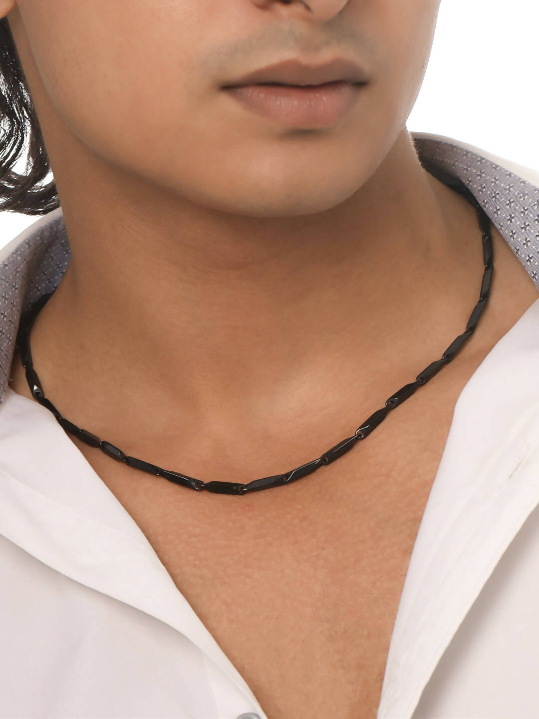 NVR Men's Black Metal Chain - Distacart