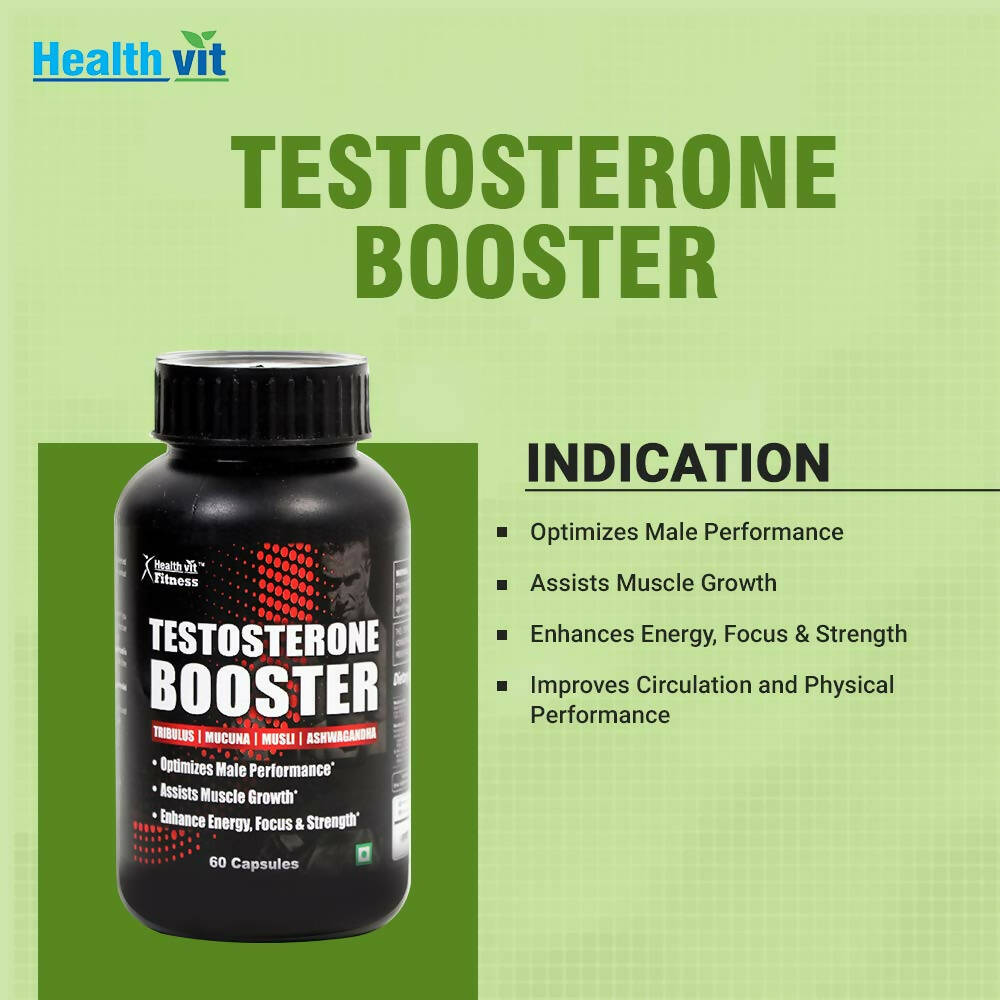 Healthvit Testosterone Booster Capsules - Distacart