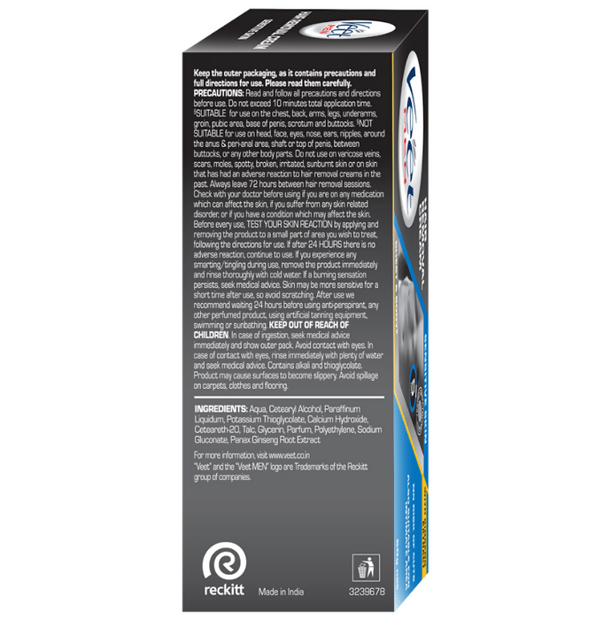 Veet Hair Removal Cream for Men - Sensitive Skin - Distacart