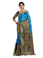 Thumbnail for Mimosa Women's Banarasi Art Silk Multicolor Saree - Distacart