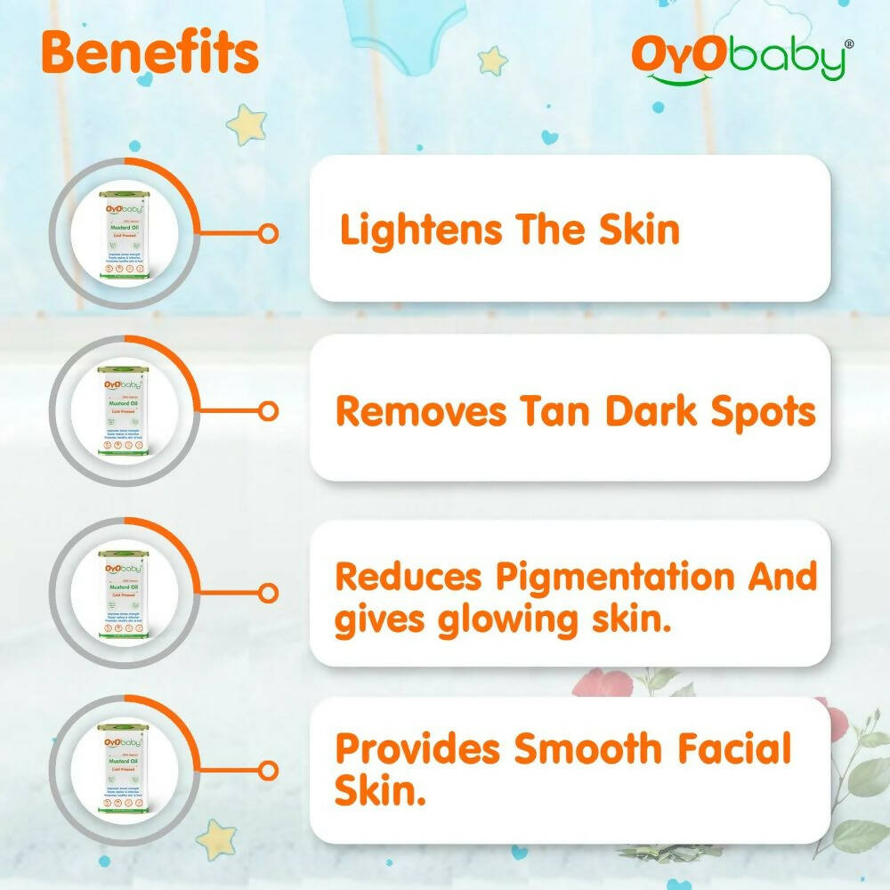 Oyo Baby Natural Mustard Oil - Cold Pressed - Distacart