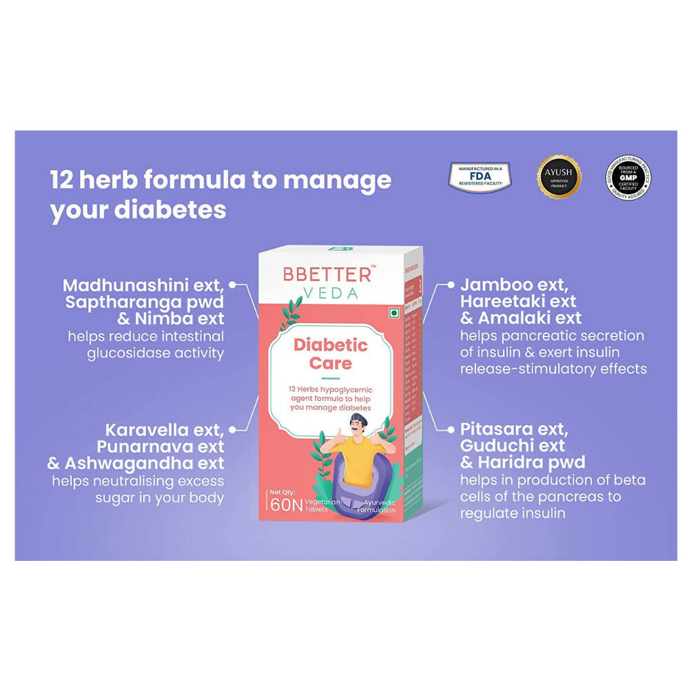 BBetter Veda Diabetic Care Capsules - Distacart
