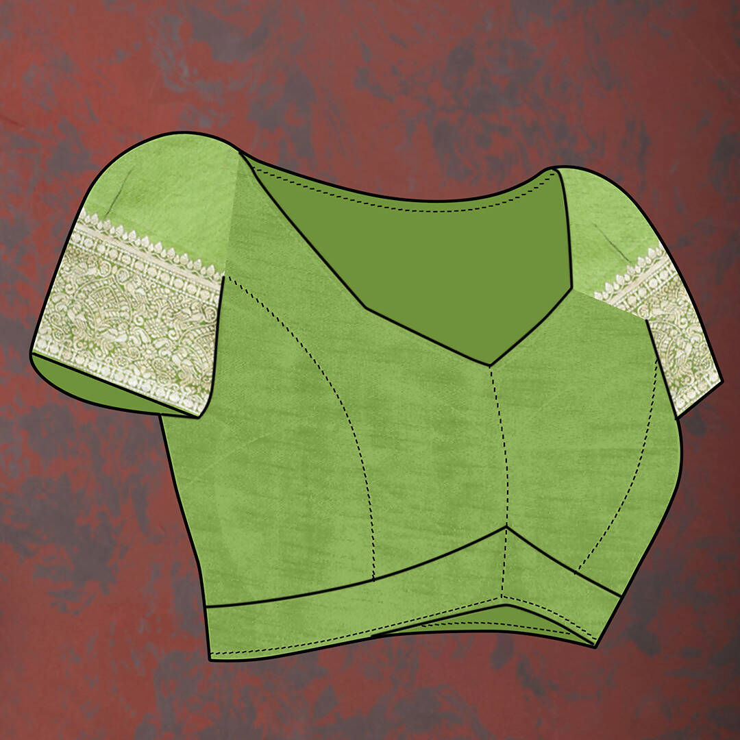 Lorenvalley Fashion Parotgreen Soft Silk Woven Design Gold Zari Weaving Saree - Distacart