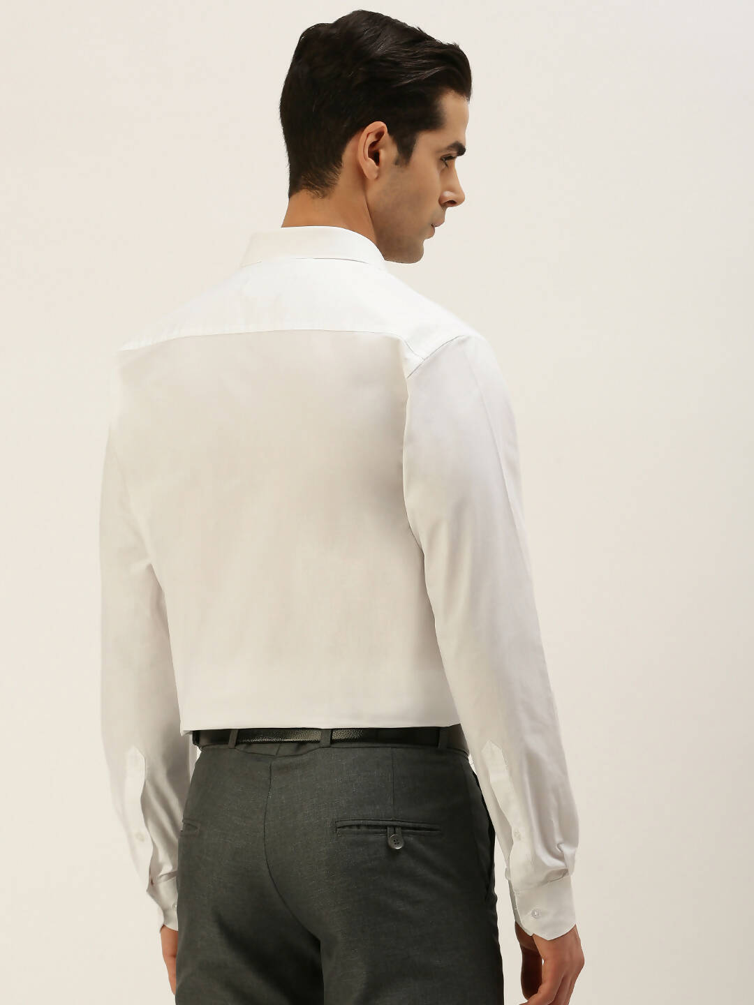 Ramraj Cotton Mens Full Sleeve Formal 100 % Cotton White Shirt - Distacart