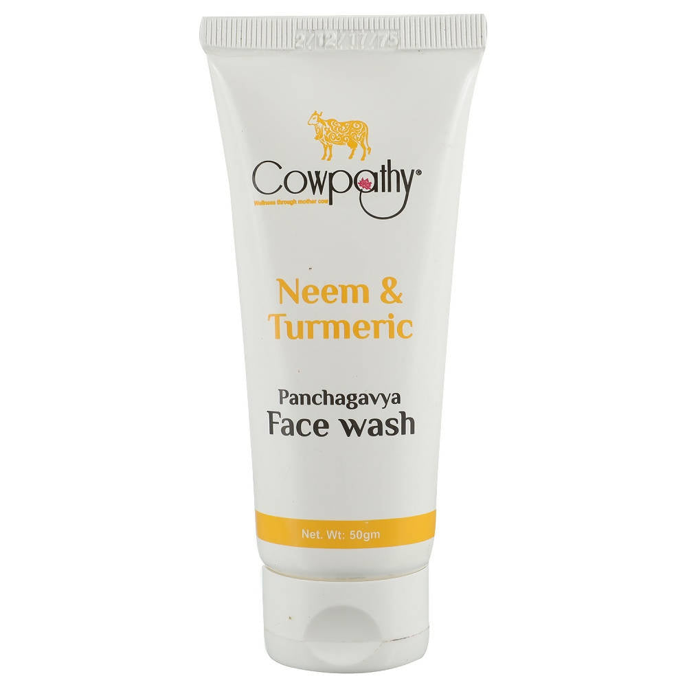 Cowpathy Neem & Turmeric Panchagavya Face Wash (50 Gm) - Distacart