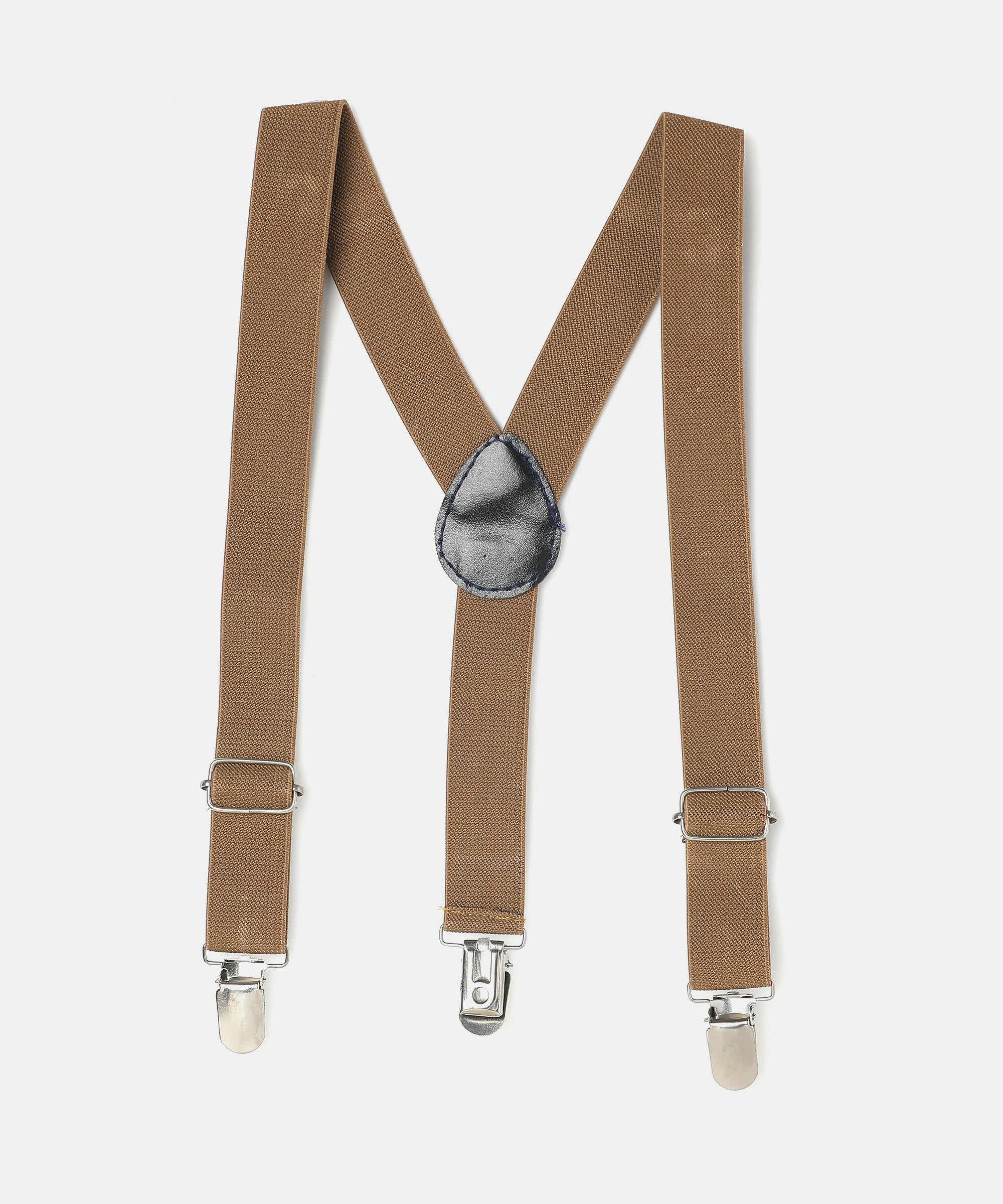 Manet Boys Solid Suspenders - Beige - Distacart