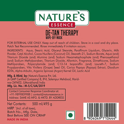 Nature's Essence Detan Therapy Wipe-Off Mask - Distacart