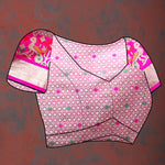 Thumbnail for Lorenvalley Fashion Blue Organza Silk Woven Design with Meenakari Weaving Saree - Distacart