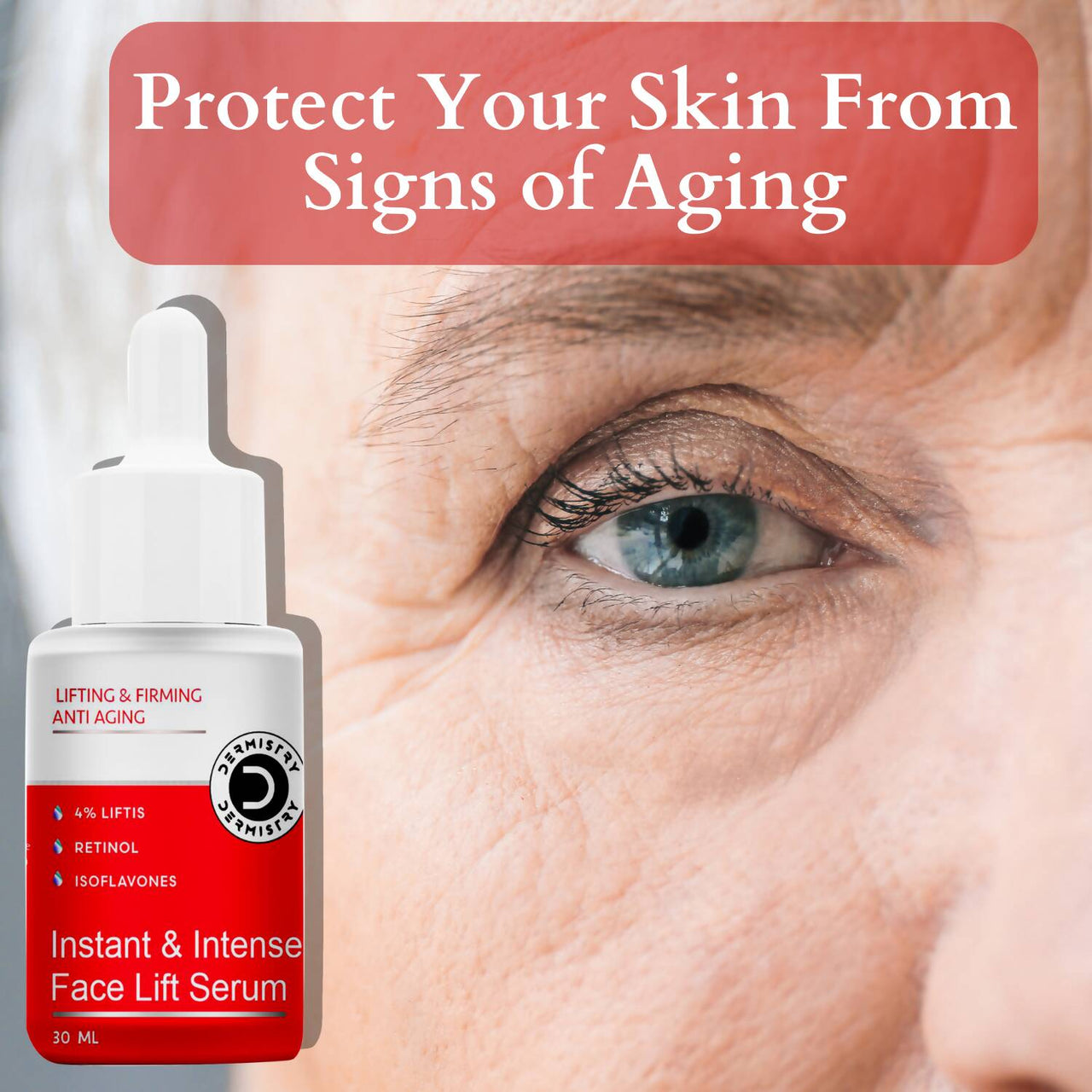 Dermistry Anti Aging Intense Day Cream Sun Block & Instant Intense Face Lift Serum - Distacart