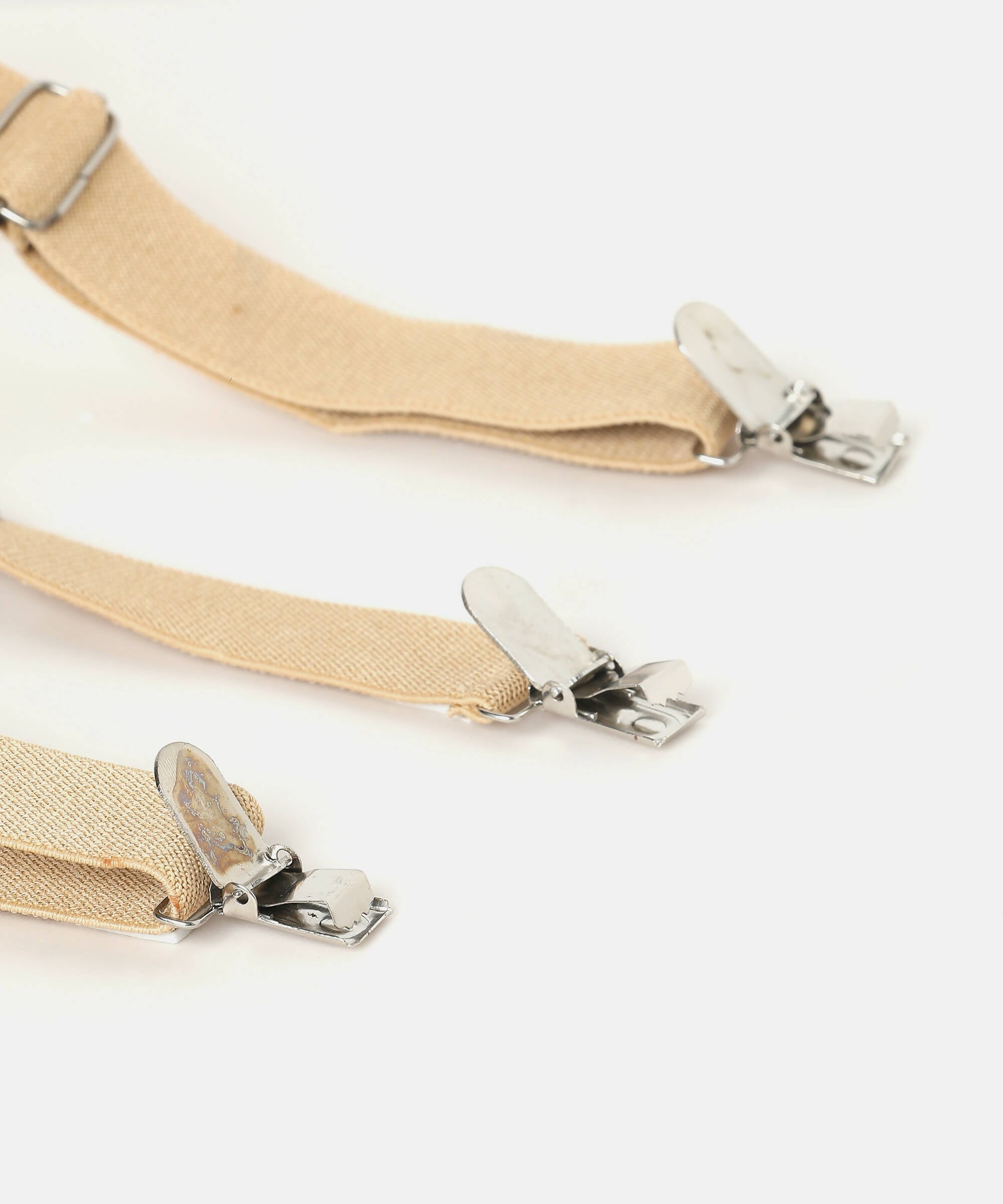 Manet Boys Solid Suspenders - Cream - Distacart