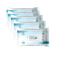 Thumbnail for Cuddables 99% Water Baby Wipes - Natural Plant Made Cloth Wipes | 5 Pcs Wipes, Pack of 5 (25 Wipes) - Distacart