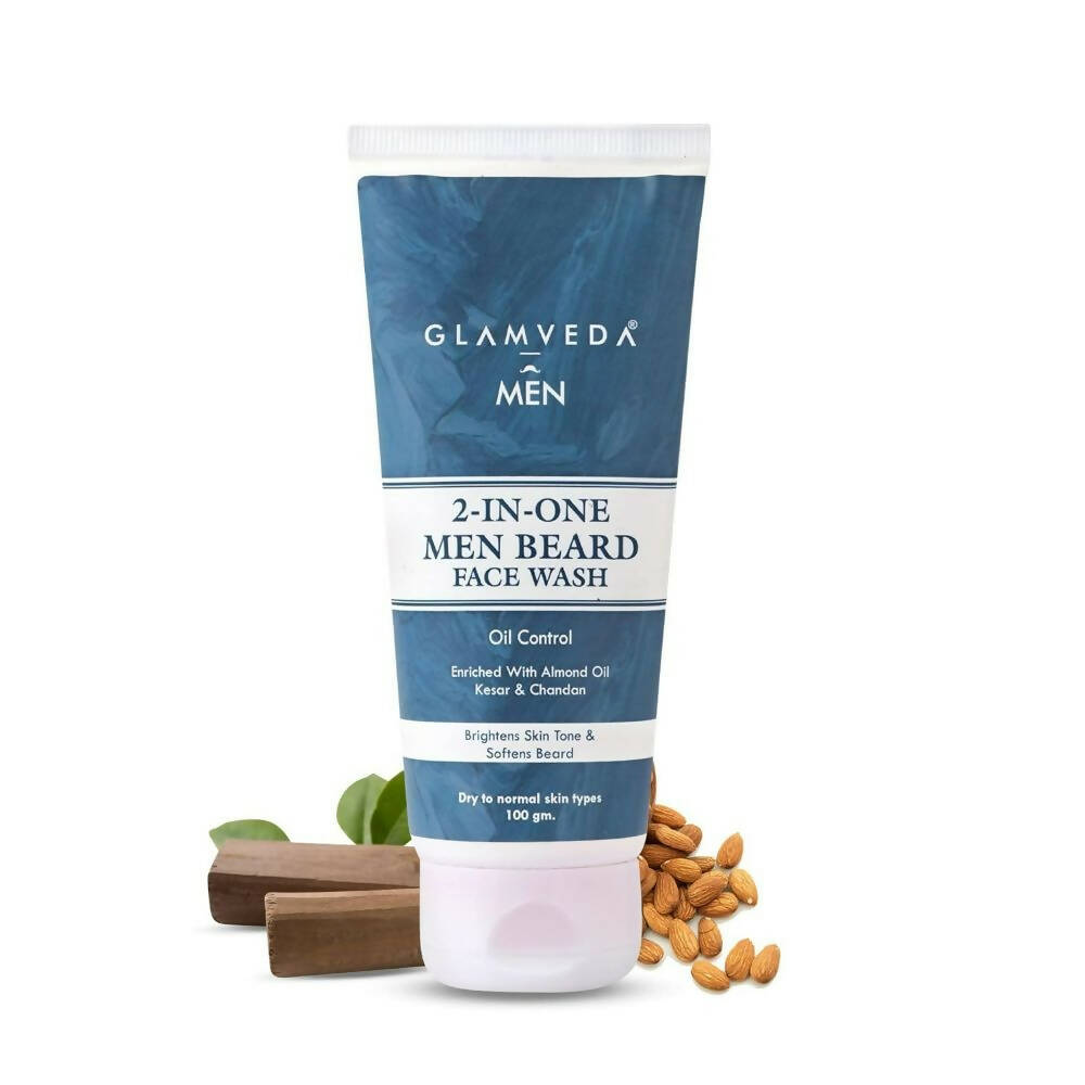 Glamveda 2 In 1 Beard Face Wash - Distacart