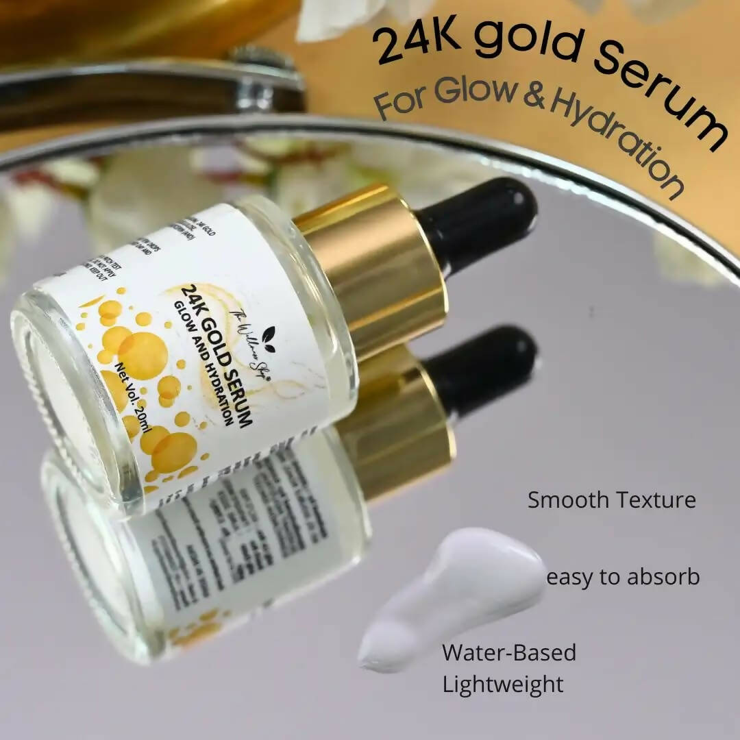 The Wellness Shop 24k Gold Serum for Glow and Hydration - Distacart