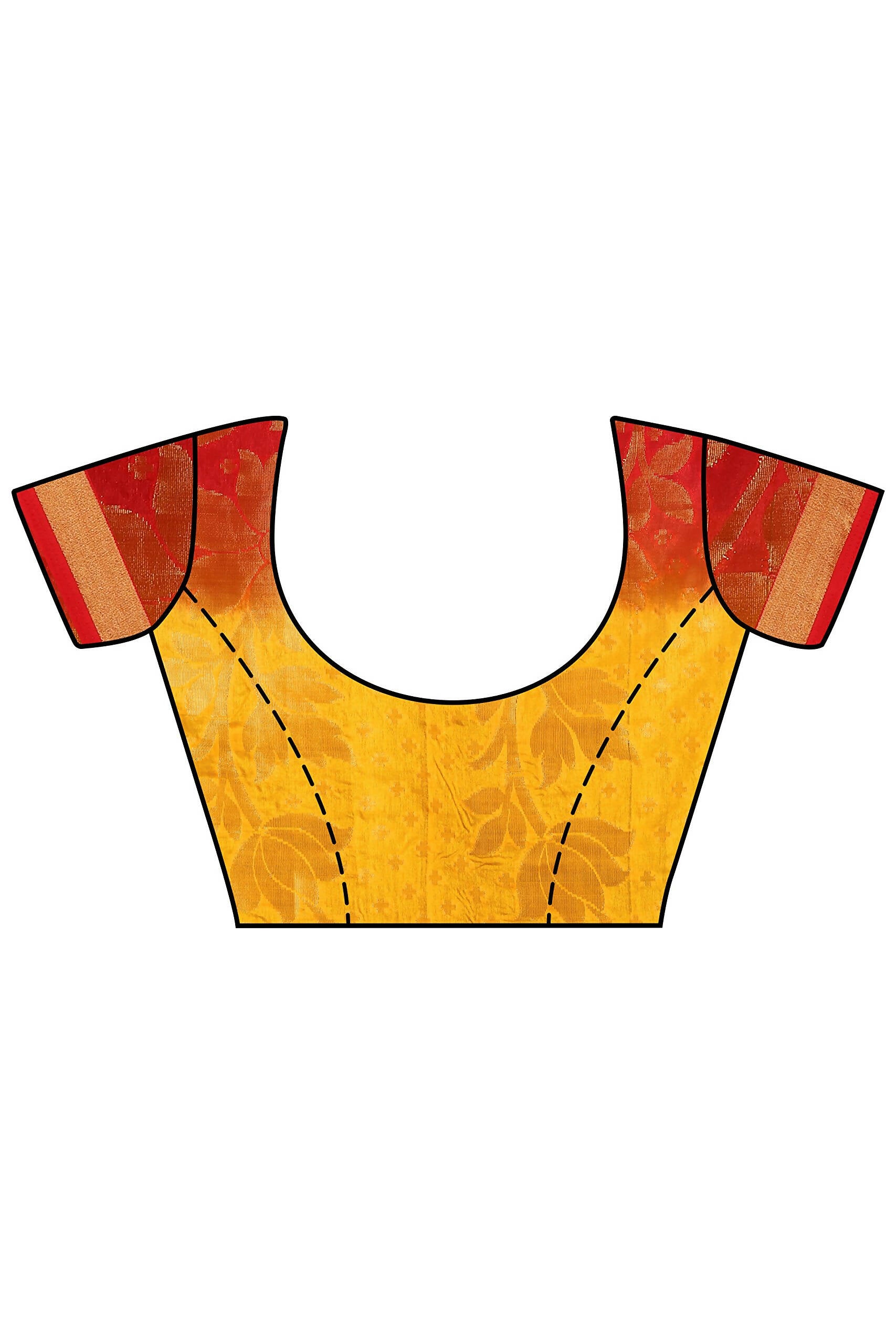 Mimosa Women's Multi Color Art Silk Kanjivaram Saree - Distacart