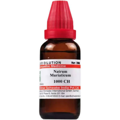 Dr. Willmar Schwabe India Natrum Muriaticum Dilution - Distacart