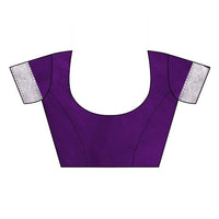 Thumbnail for Vamika Banarasi Jacquard Weaving Purple Blouse