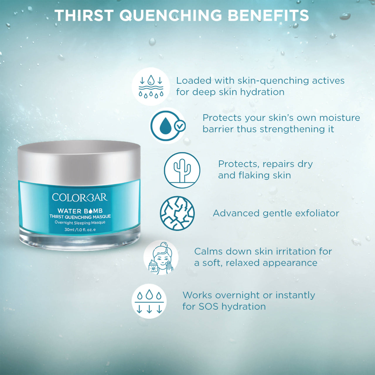 Colorbar Water Bomb Thirst Quenching Masque - Distacart