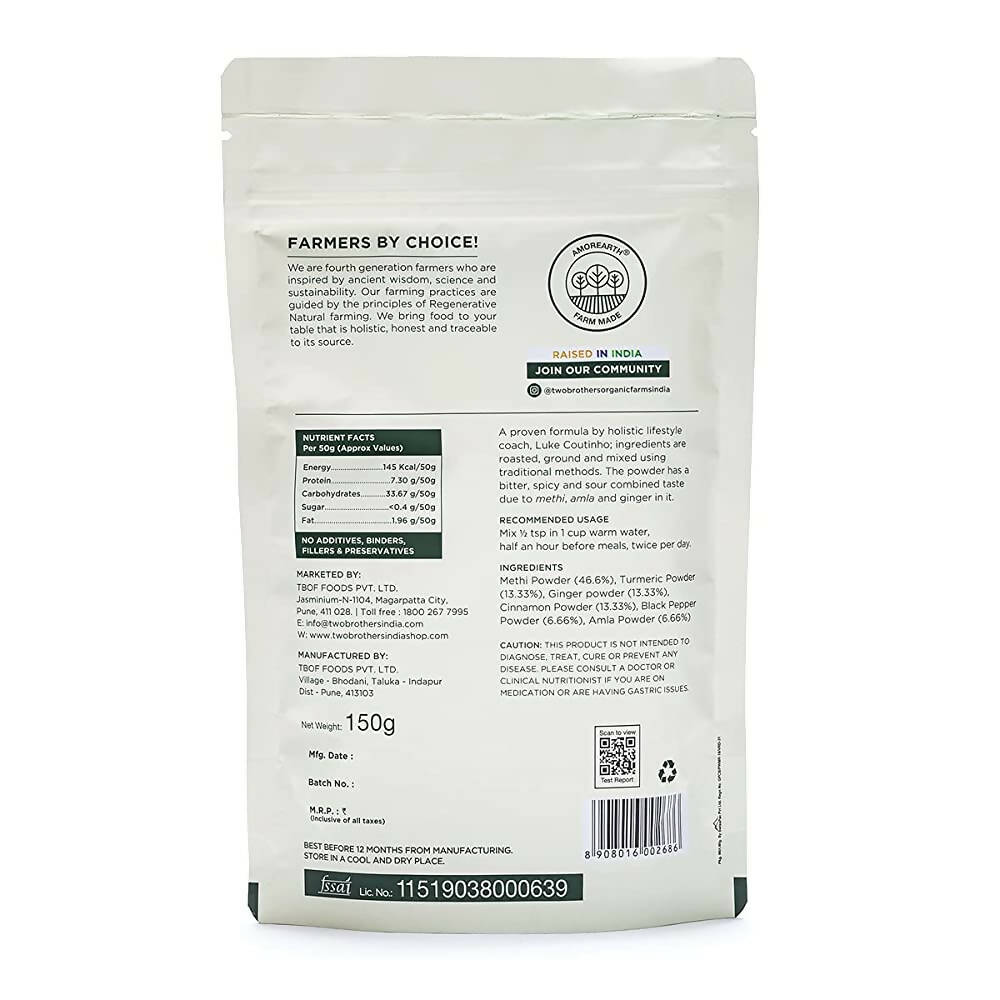 Two Brothers Organic Farms Daily Diabetes Powder - Distacart