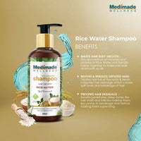 Thumbnail for Medimade Wellness Volumizing Hair Growth Rice Water Shampoo - Distacart
