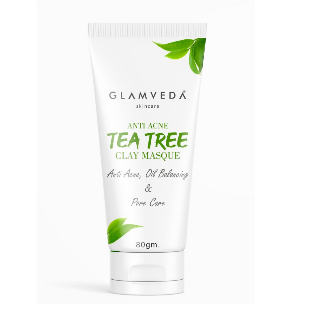 Glamveda Tea Tree Anti Acne Mud Mask - Distacart