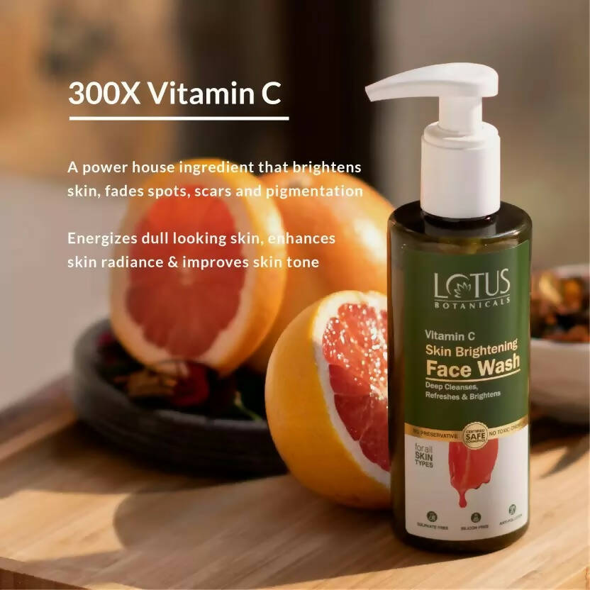 Lotus Botanicals Vitamin C Skin Brightening Face Wash - Distacart