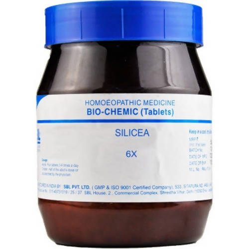 SBL Homeopathy Silicea Biochemic Tablet 6X - Distacart