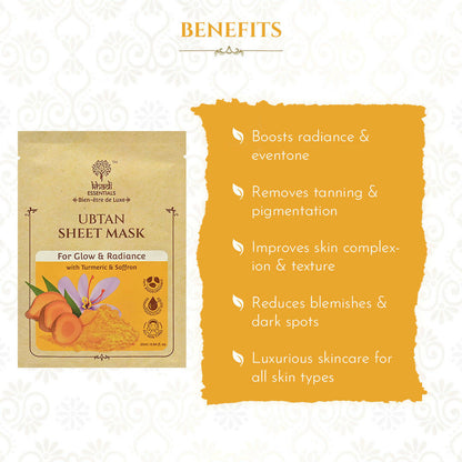 Khadi Essentials Ubtan Serum Sheet Mask - Distacart