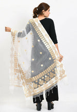 Thumbnail for Mominos Fashion Moeza Women Organza Gotta Patti Bridal Dupatta White Dupatta - Distacart