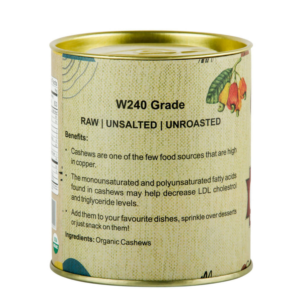 Praakritik Organic Whole Cashew W240 - Distacart