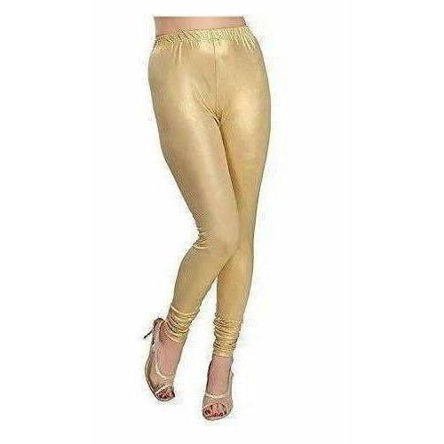 Women's Viscose Light Gold Solid Leggings for All Plus Size and Small Size