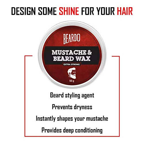 Beardo Beard and Mustache Wax Extra Strong - Distacart