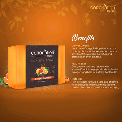 Coronation Herbal Orange & Grapefruit Luxury Soap - Distacart