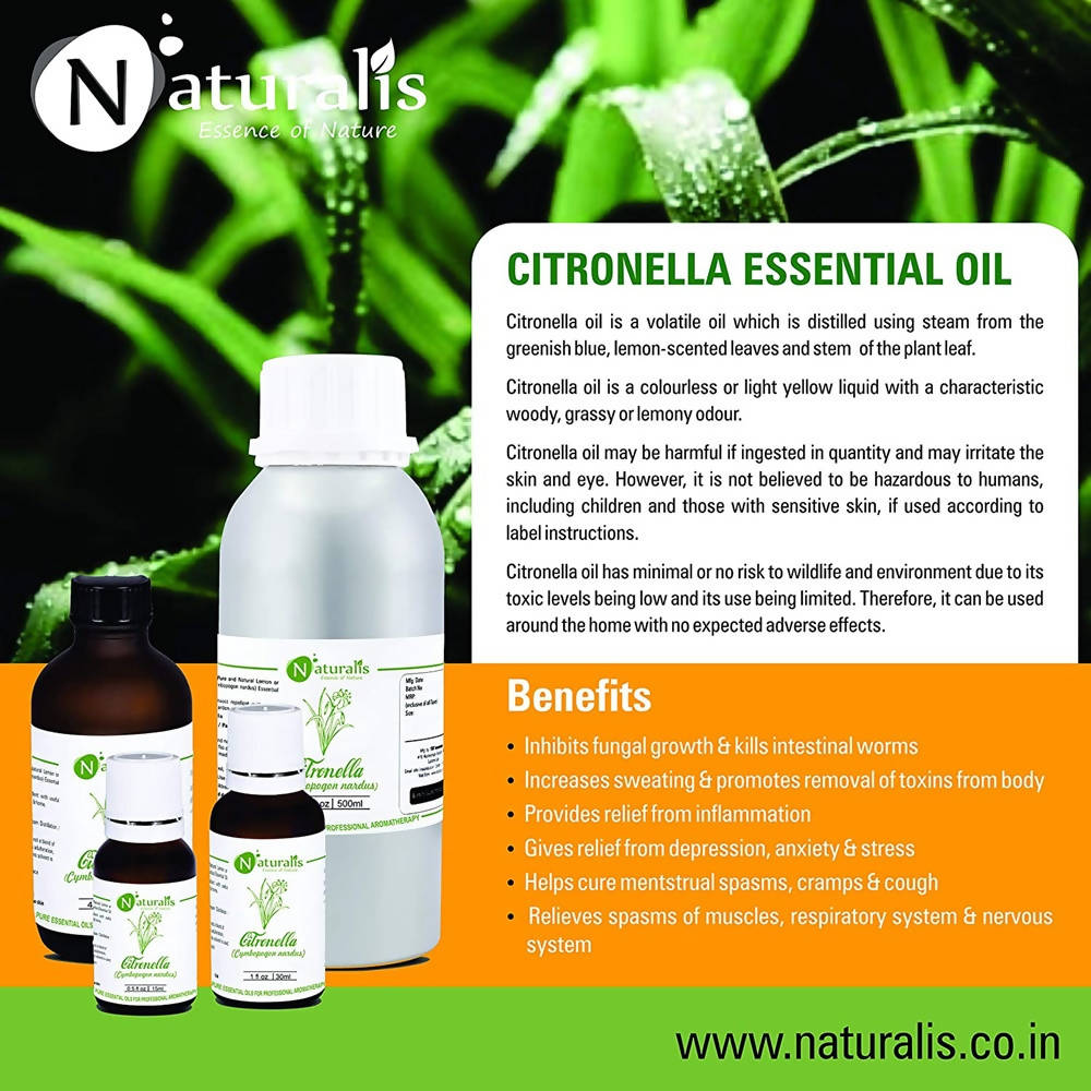 Naturalis Essence of Nature Citronella Essential Oil Benefits