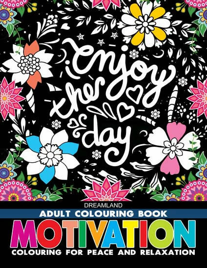 Dreamland Motivation- Colouring Book for Adults - Distacart
