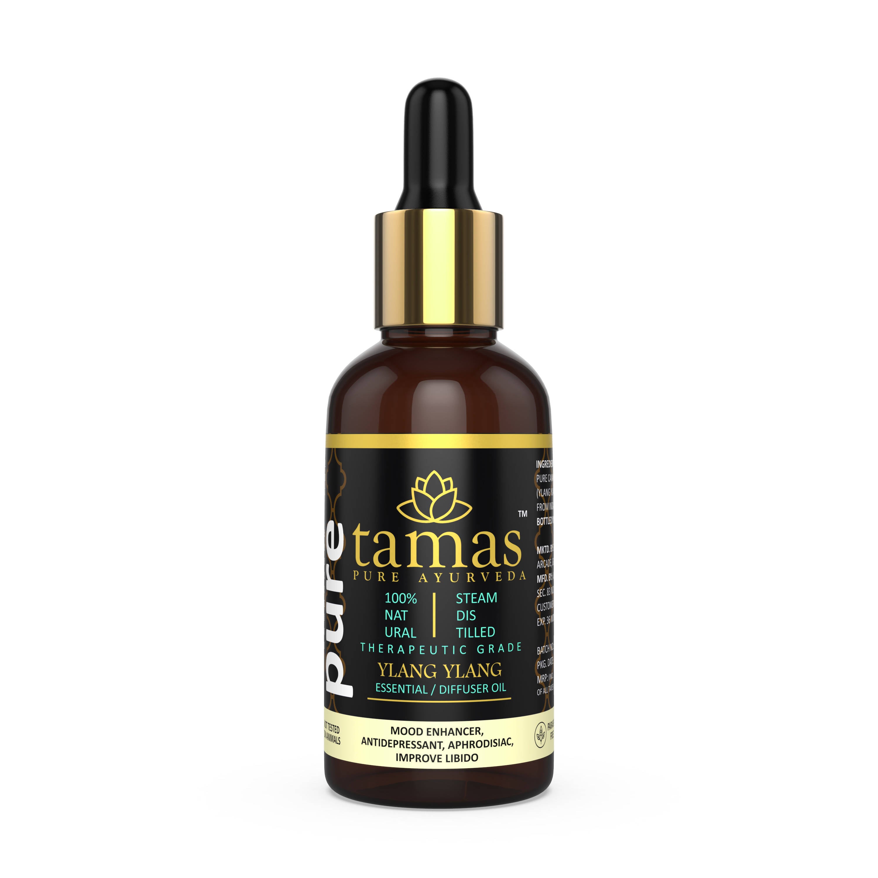 Tamas Pure Ayurveda 100% Natural Ylang Ylang Essential Oil - Distacart