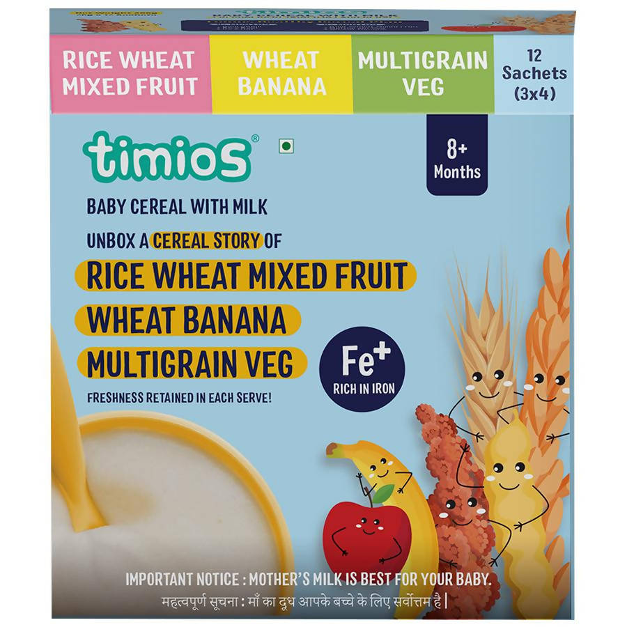 Timios Assorted Organic Baby Cereal