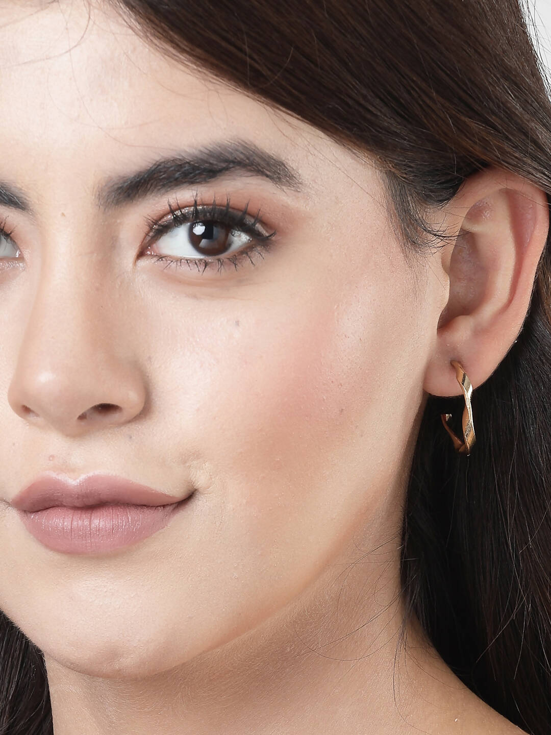 NVR Women's Set of 3 Gold-Plated Hoop Earrings - Distacart