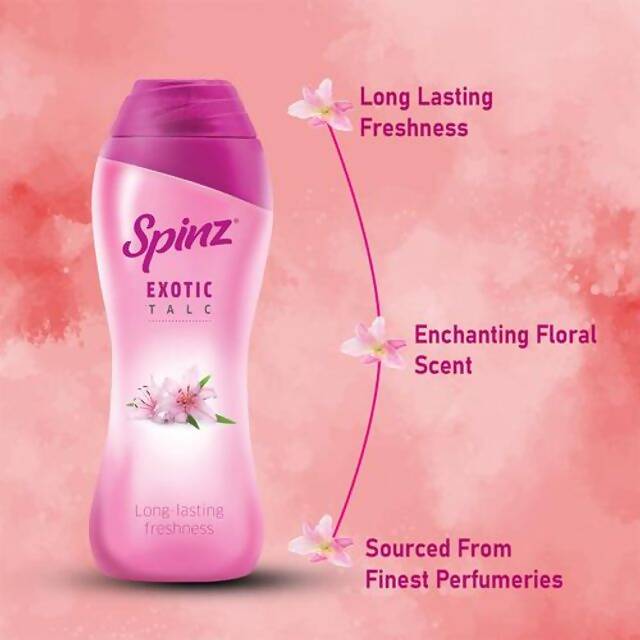 Spinz Exotic Body Talc - Long-Lasting Freshness - Distacart