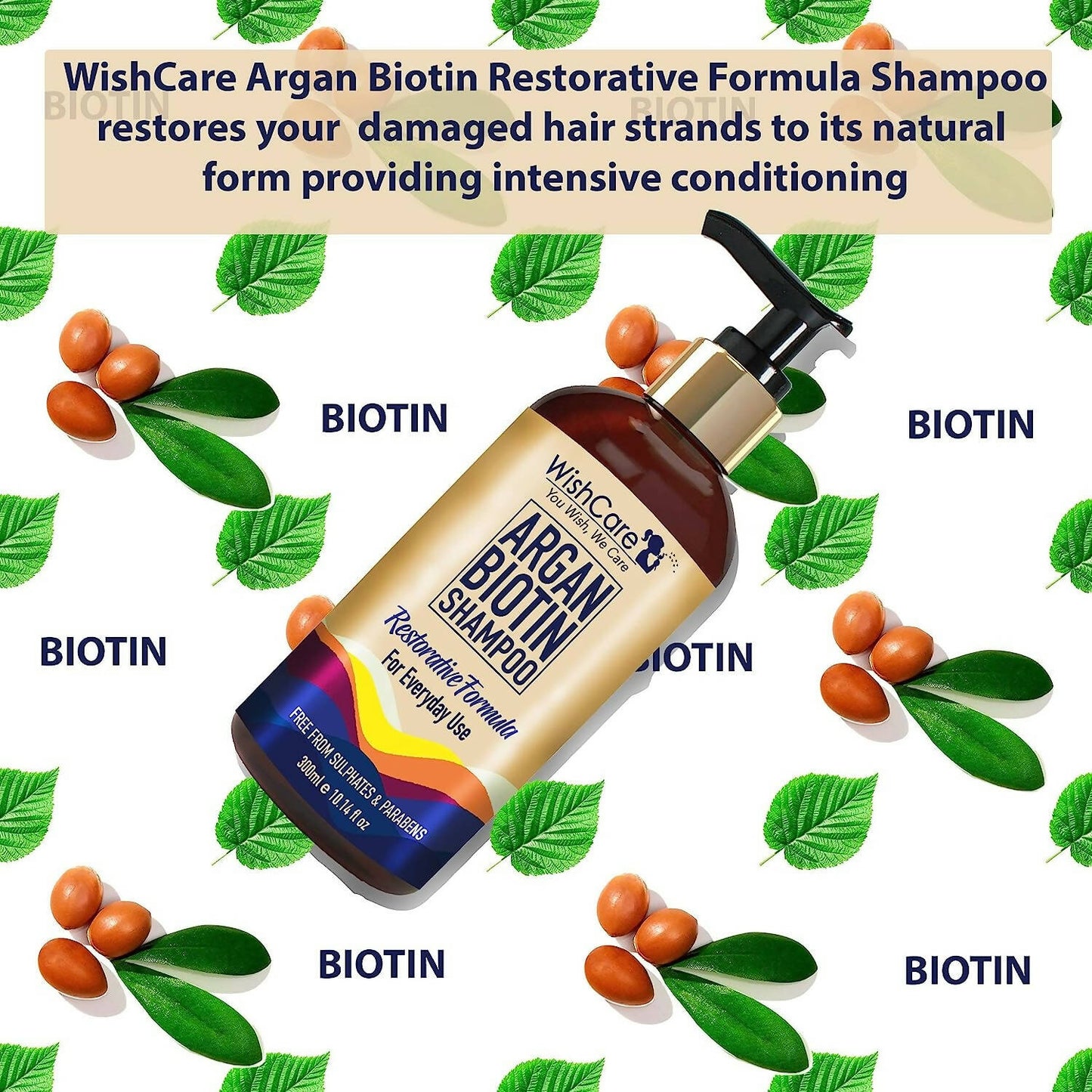 Wishcare Argan Oil Biotin Shampoo - Distacart